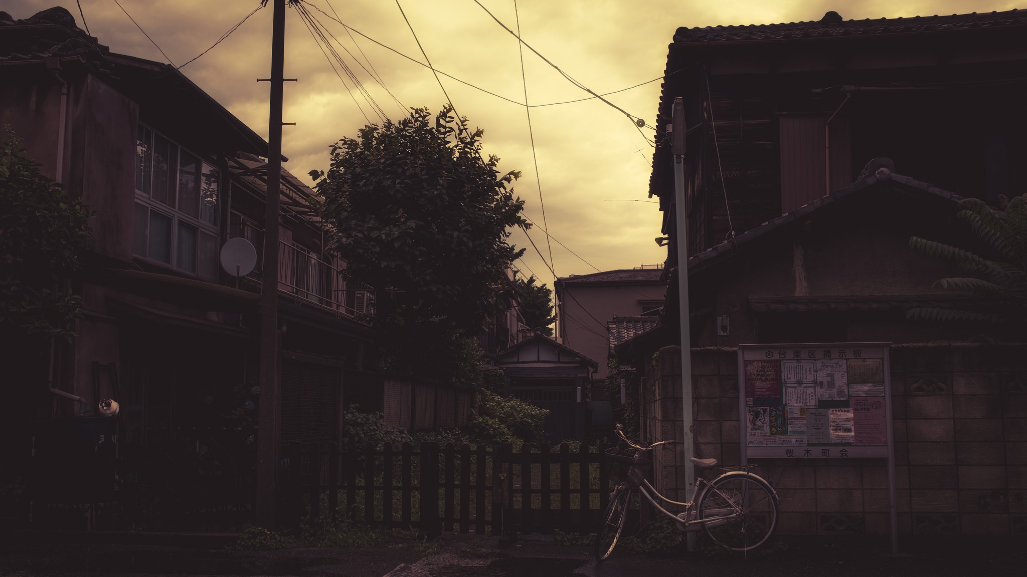 a_bicycle_parked_on_a_street