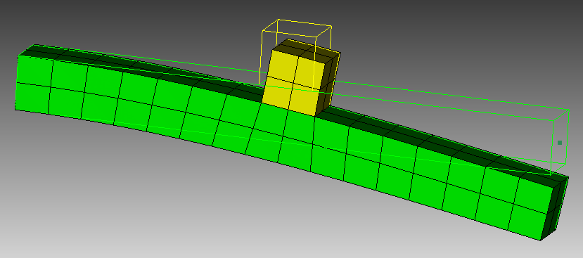 projection of displacements