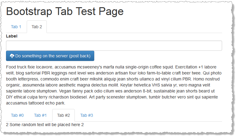 Bootstrap Tabs