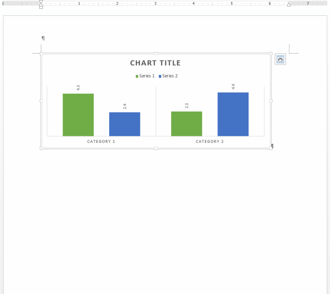 Figure 2a. Document surface appearance after using the 'Get…' button to extract Office Open XML for selected content