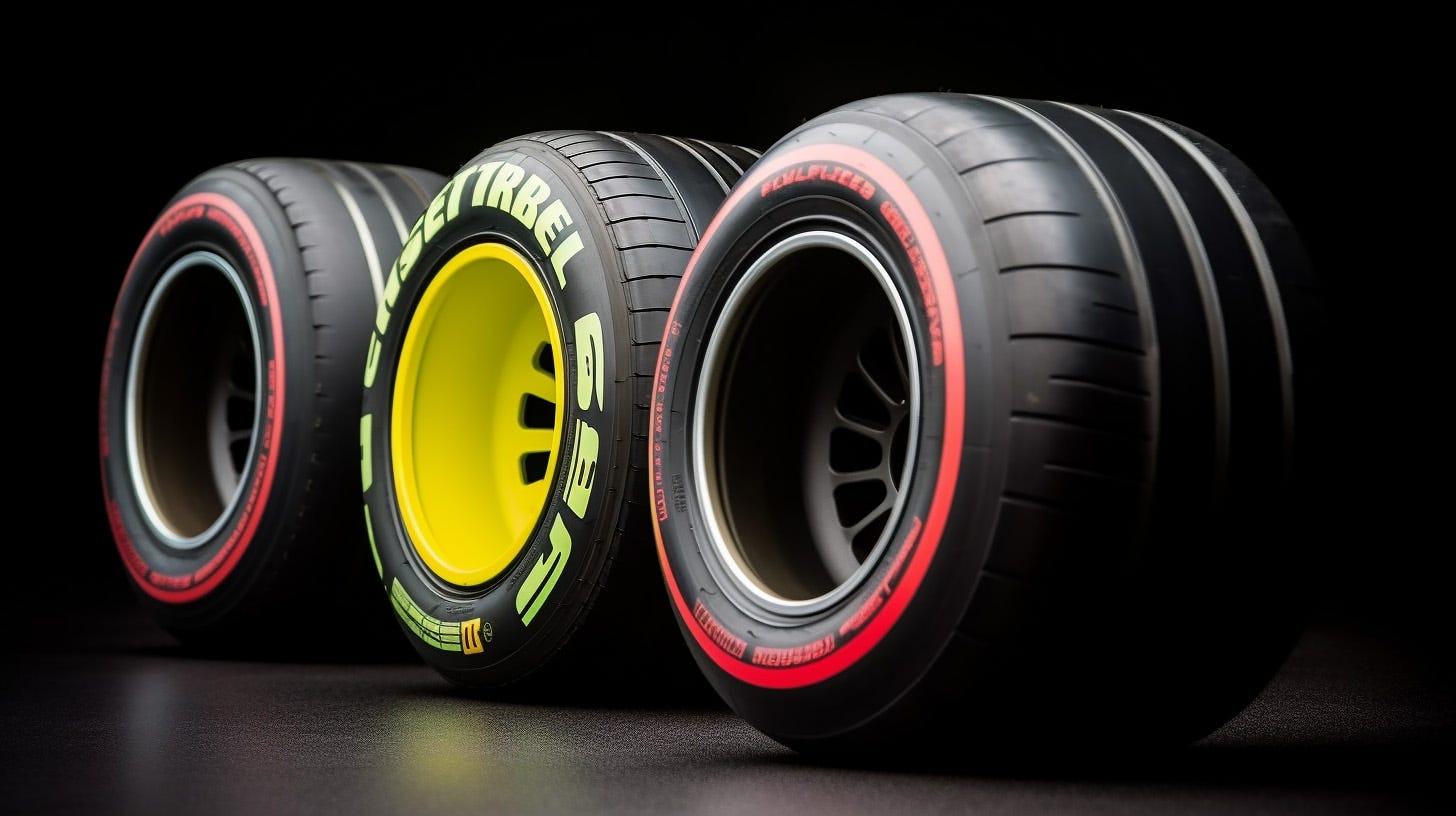 The different tire compounds of Formula 1