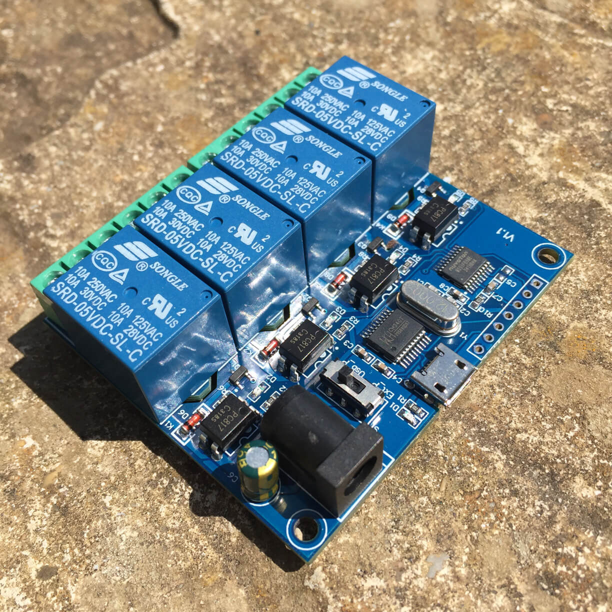 LCUS-4 USB to serial port relay board