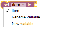 Set variable's value