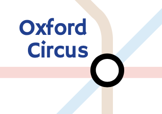 Oxford Circus on the map