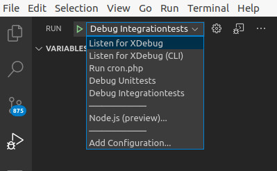 VSCode debug profile