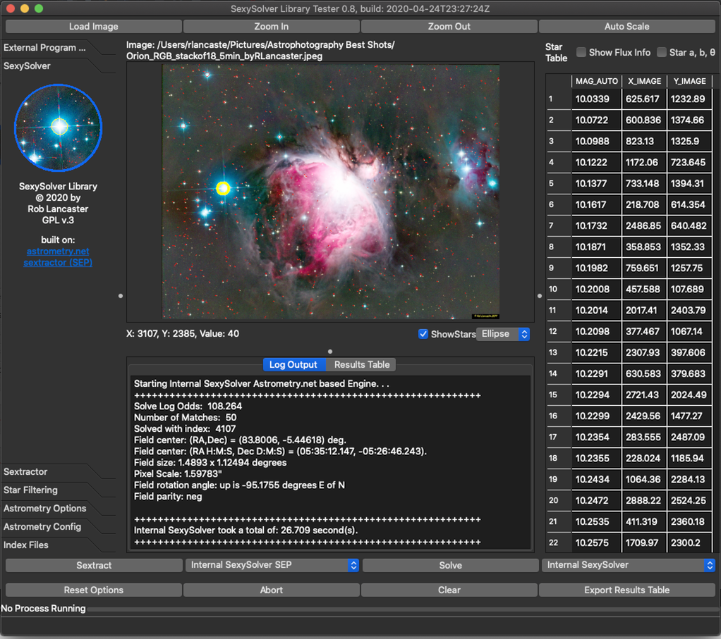 StellarSolver Pretty