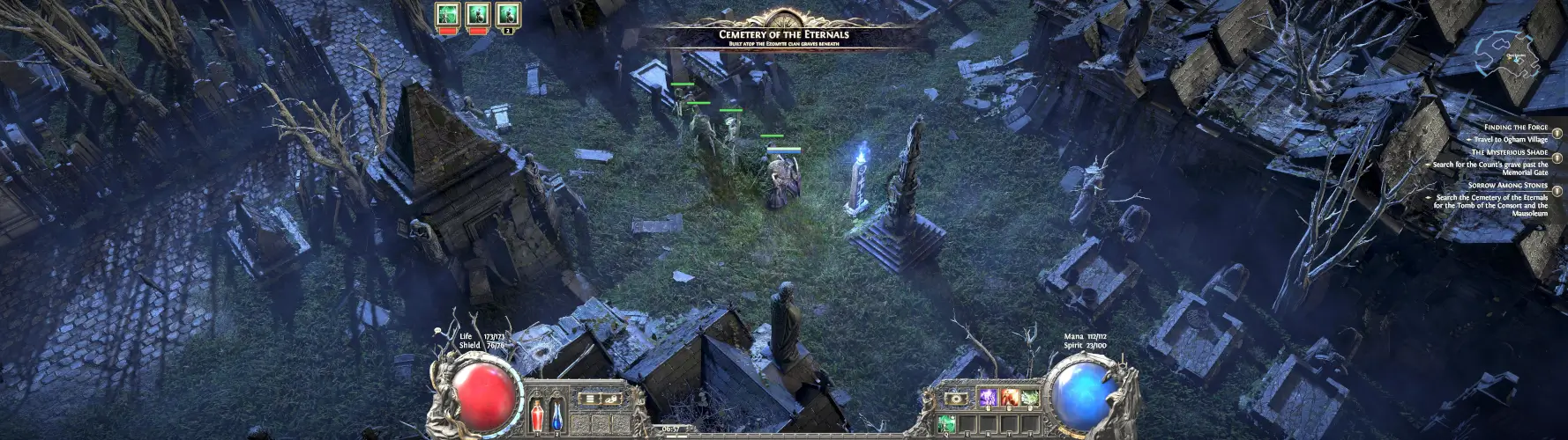 A 32:9 screenshot of Path of Exile 2