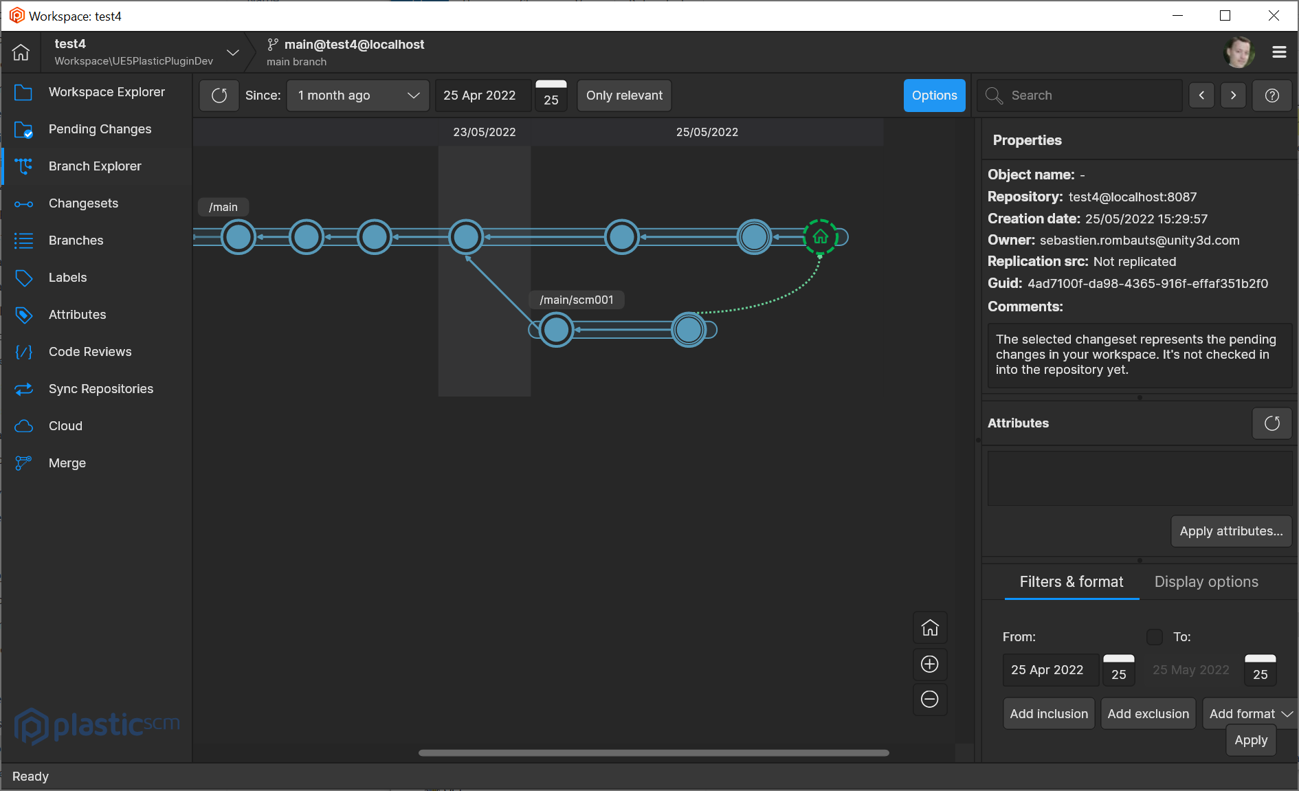 Merged branch with a pending conflict resolution