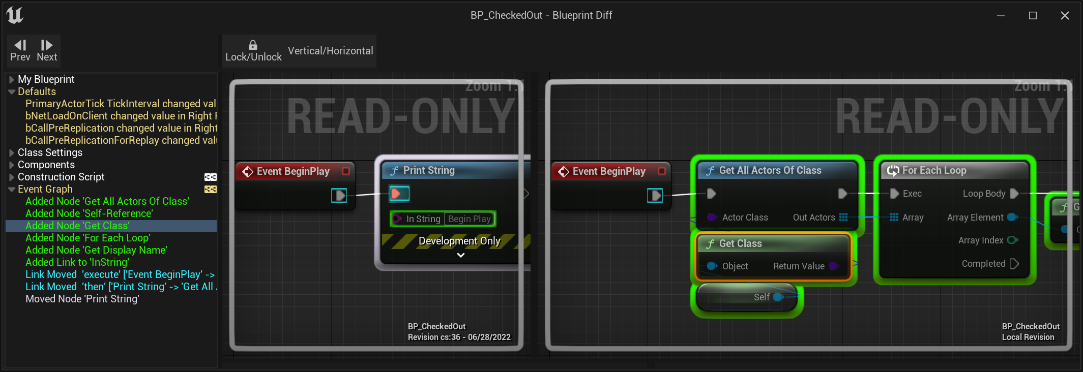 Blueprint Visual Diff