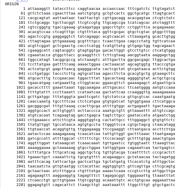 sars2 novel coronavirus table of ncbi