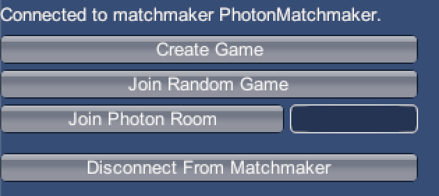 Matchmaker UI Matchmaking