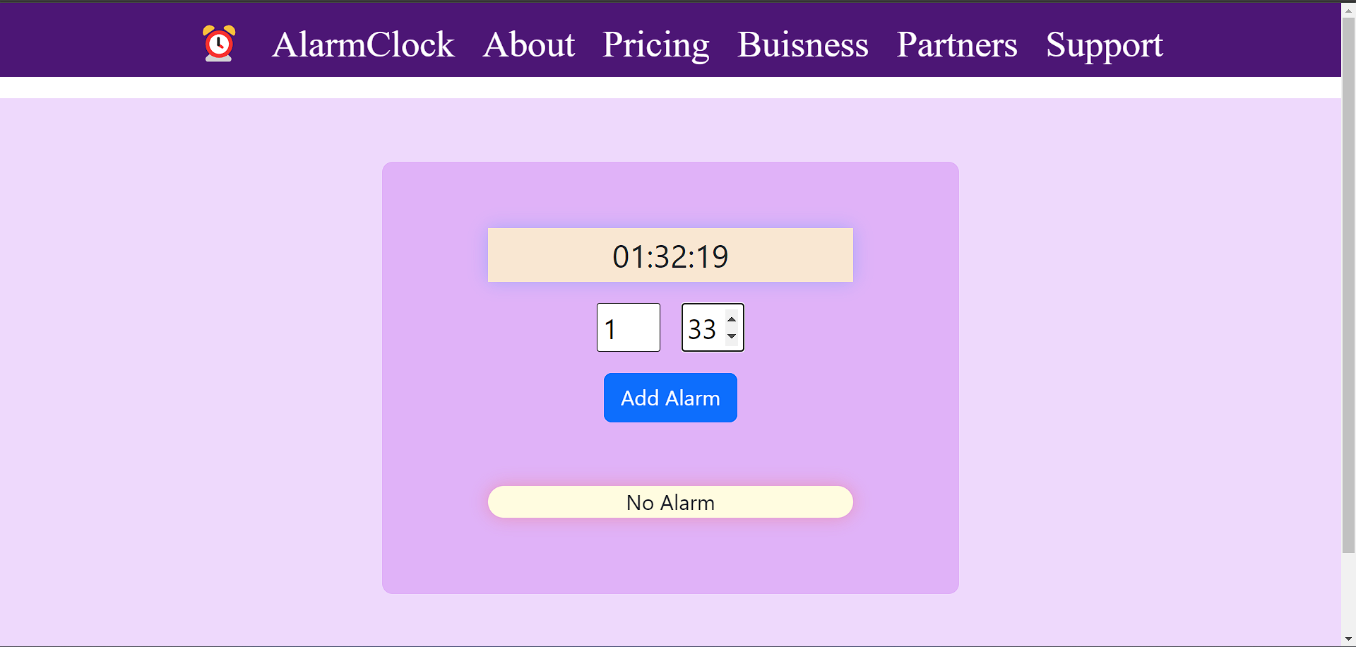 alarmClock Demo