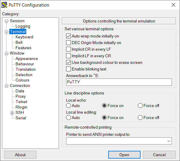 Display Parameter Putty