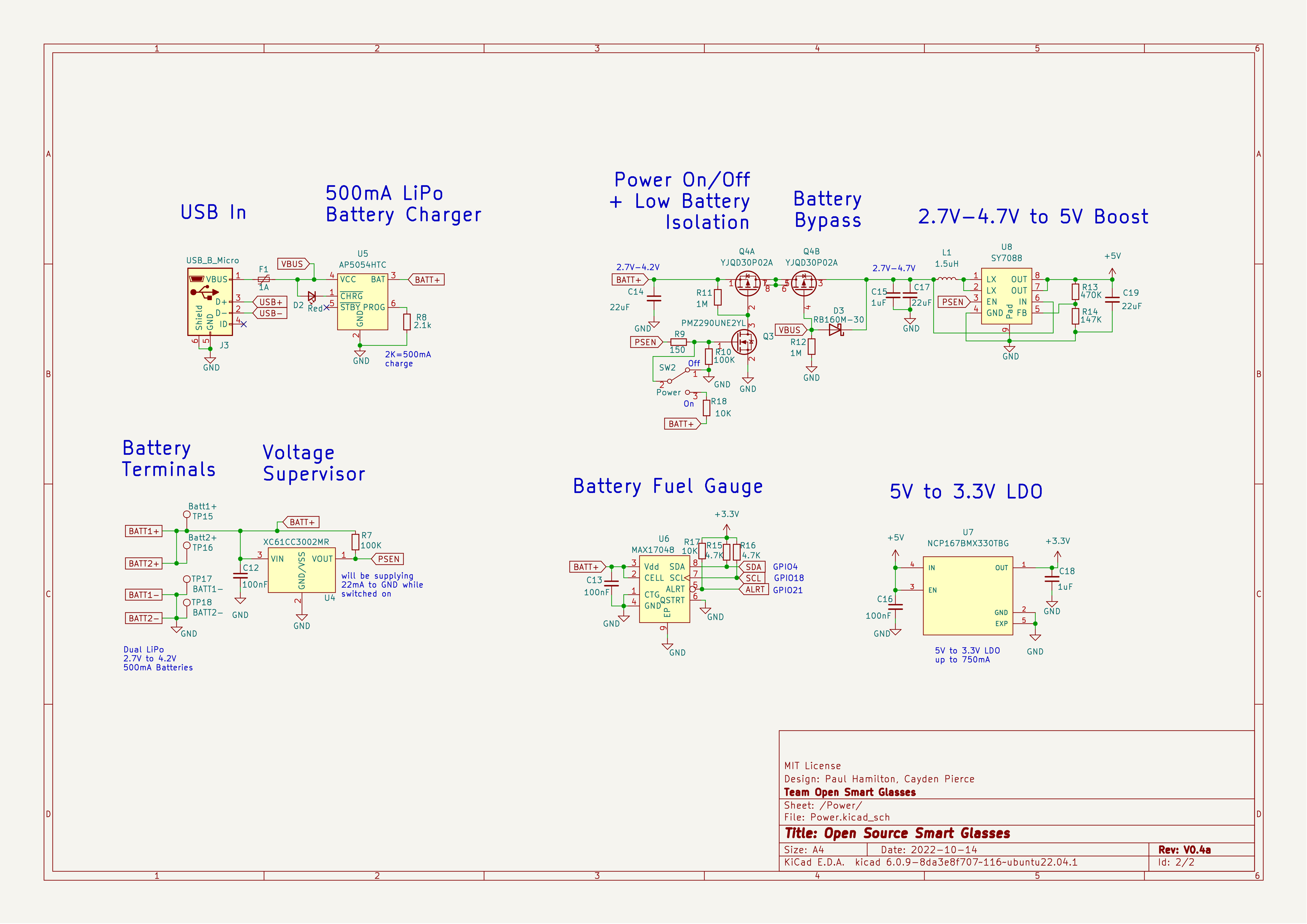 OSSG v0.5 Power Schematic