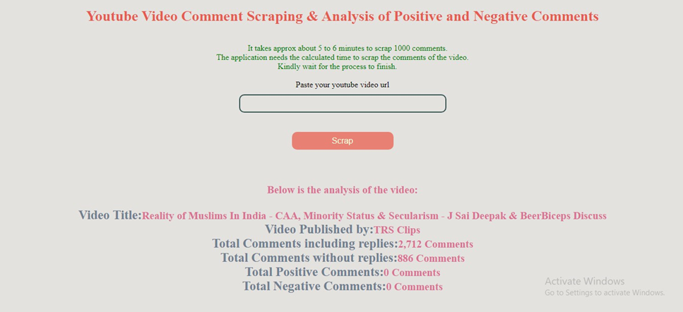 Youtube Comment Scrapping