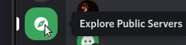 Discord's explore public servers button