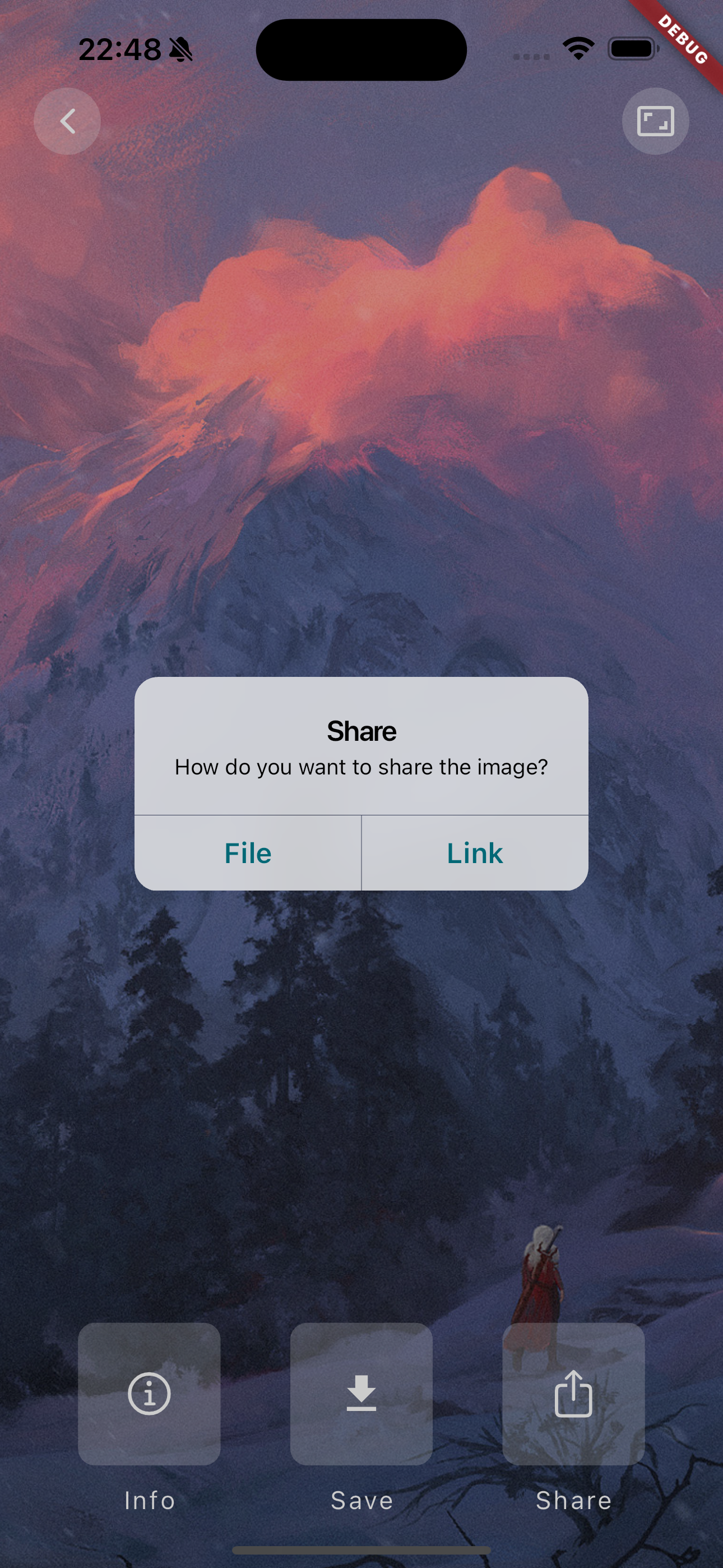 Wall Page - Share Dialog