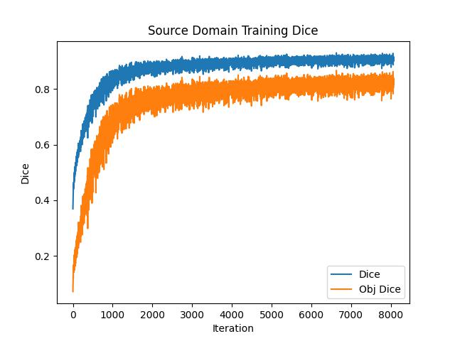 Source Domain Training Dice