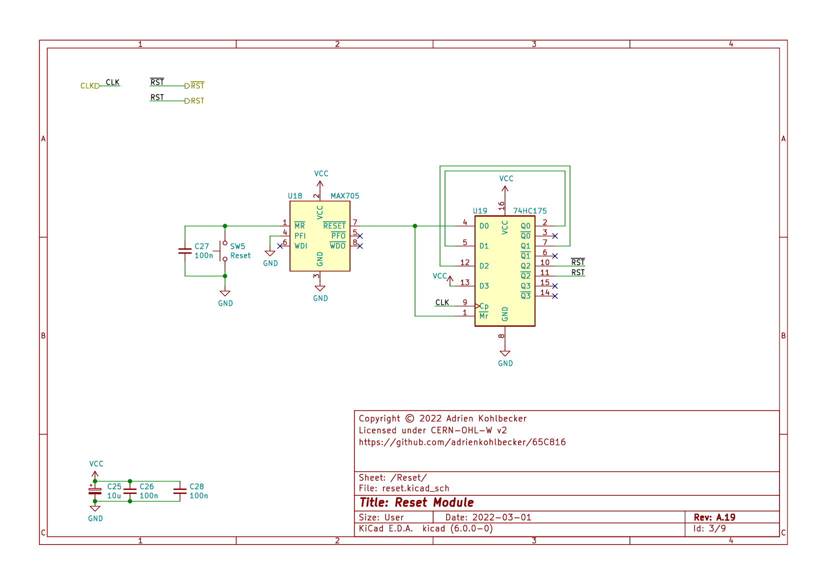 Reset module