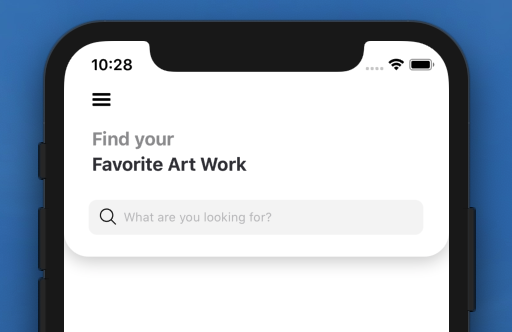 React Native Header Search Bar