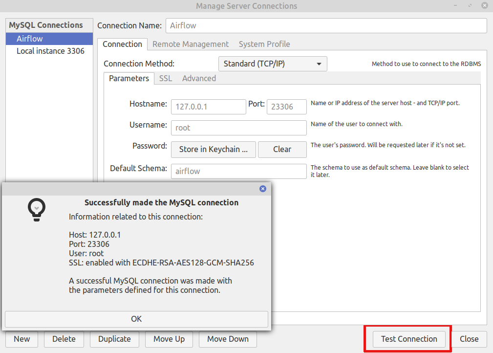 Connecting to mysql