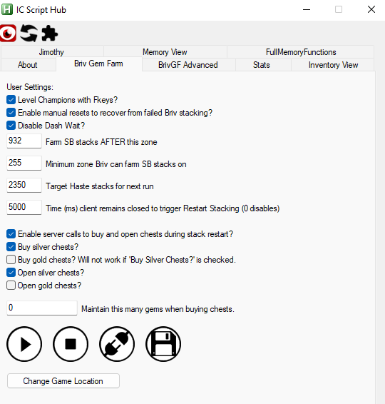 IC Script Hub window