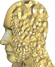 A tetrahedral mesh