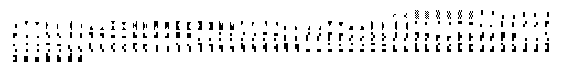 Symbols for Legacy Computing and other block elements