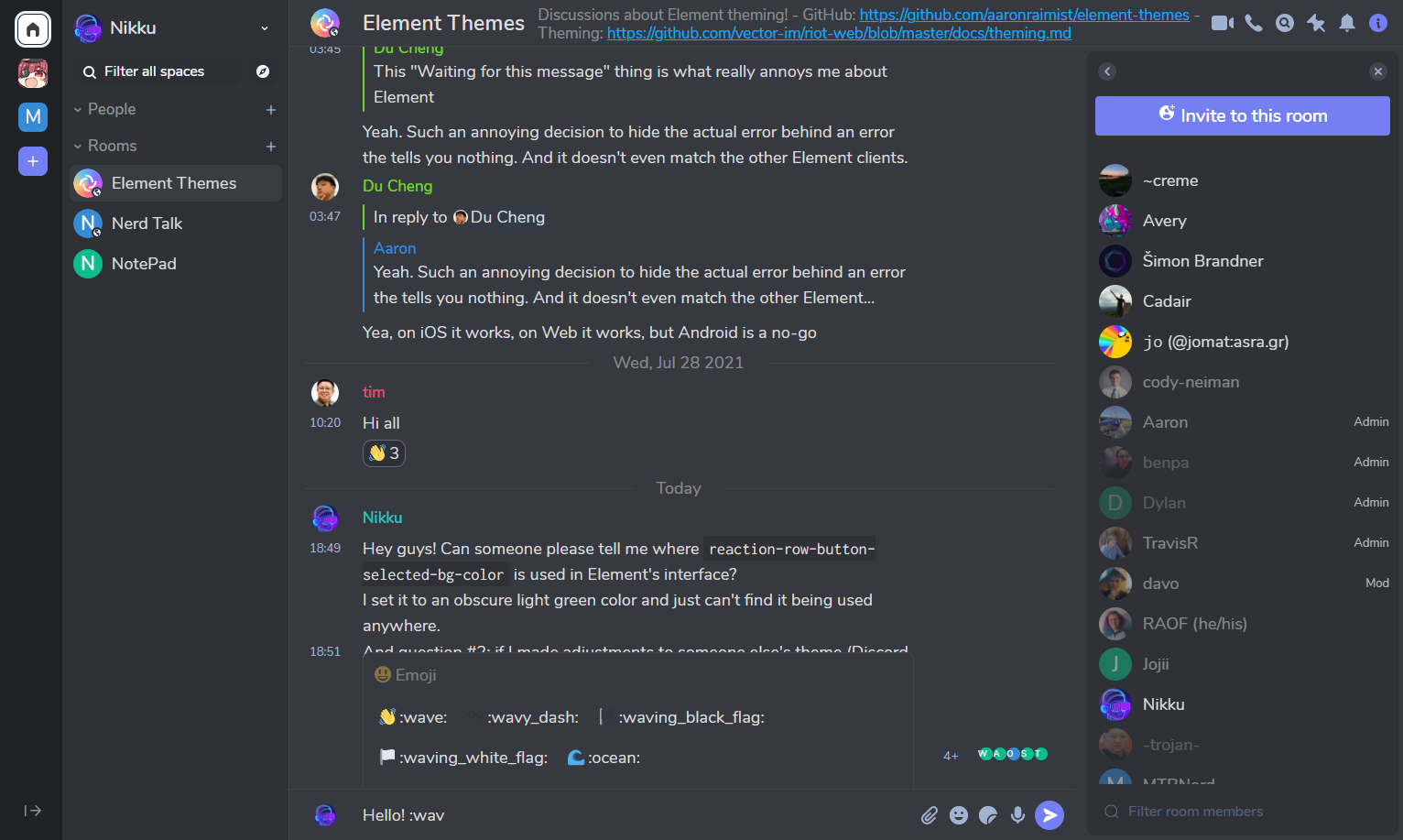 Discord Dark Theme Screenshot