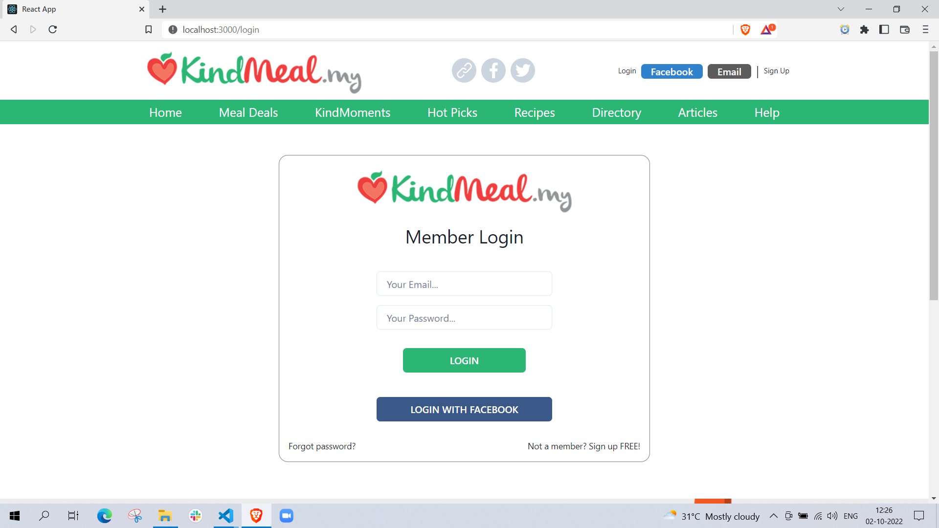 Login Page