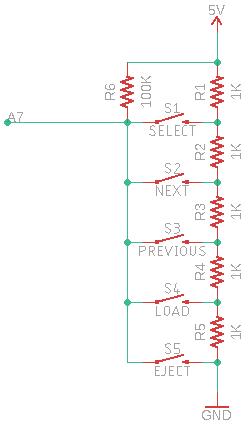 Resistor Ladder 1x5