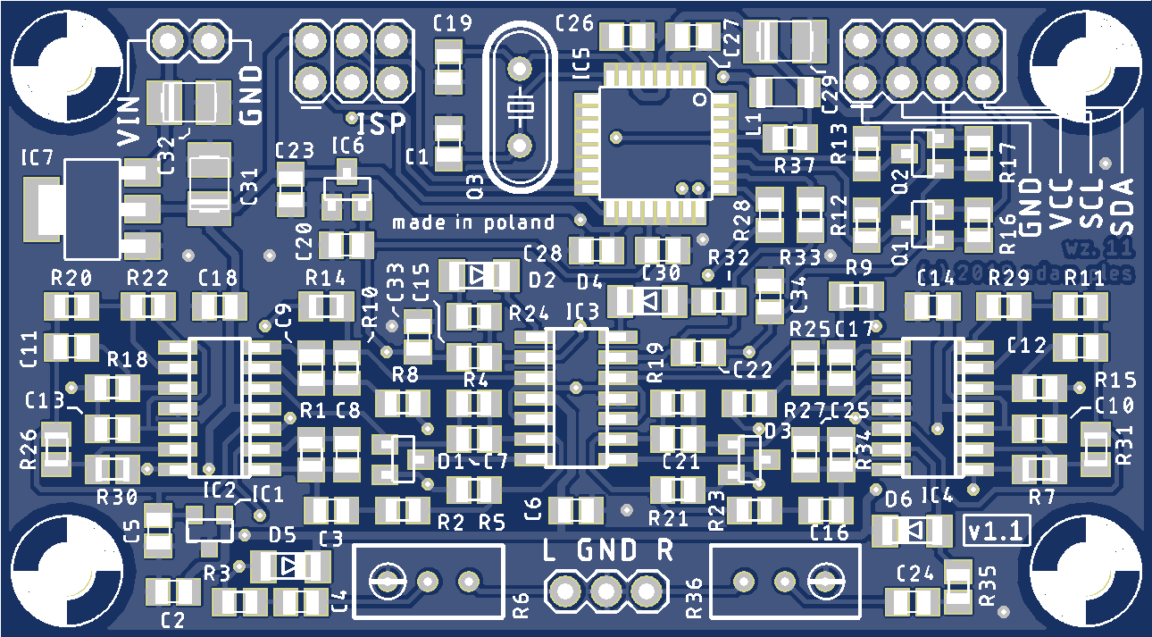 VU meter PCB design preview