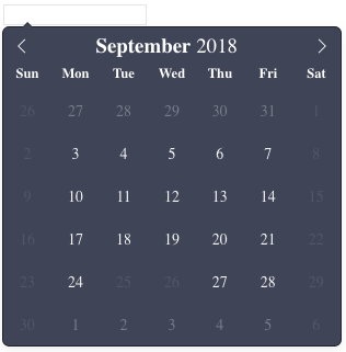 datetime picker result days of week