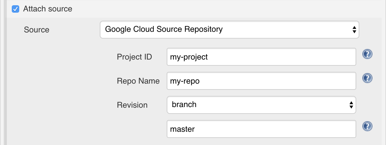 Cloud Source Repository source