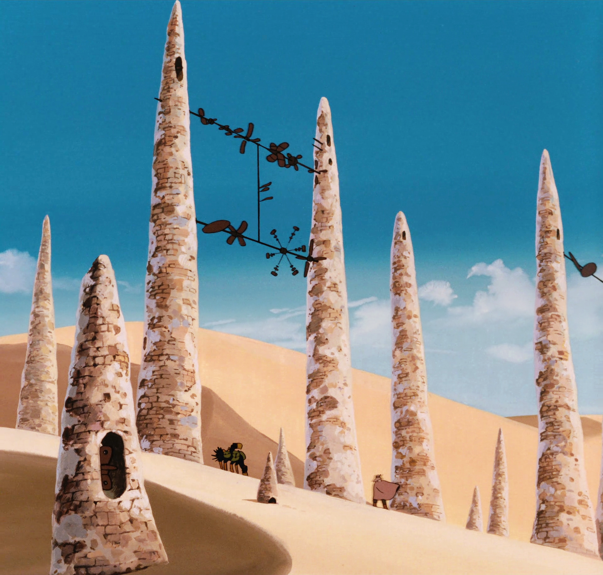 a_group_of_tall_trees_in_a_desert