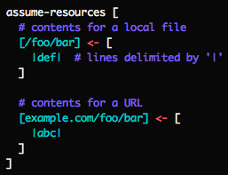 fake file-system and network