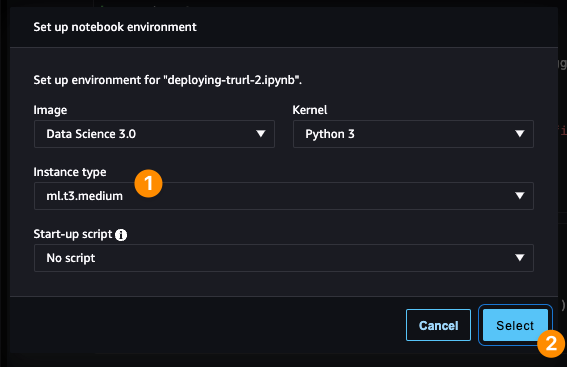 Configure kernel for your exploration notebook