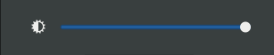 Brightness slider in Gnome Shell's system menu