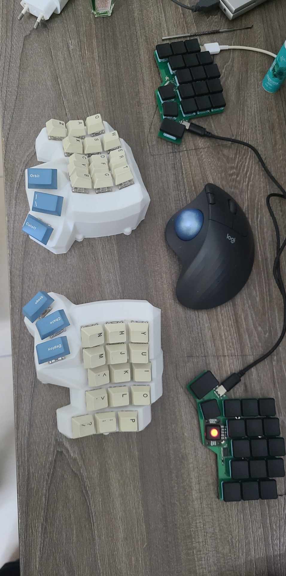 Housing with keycaps