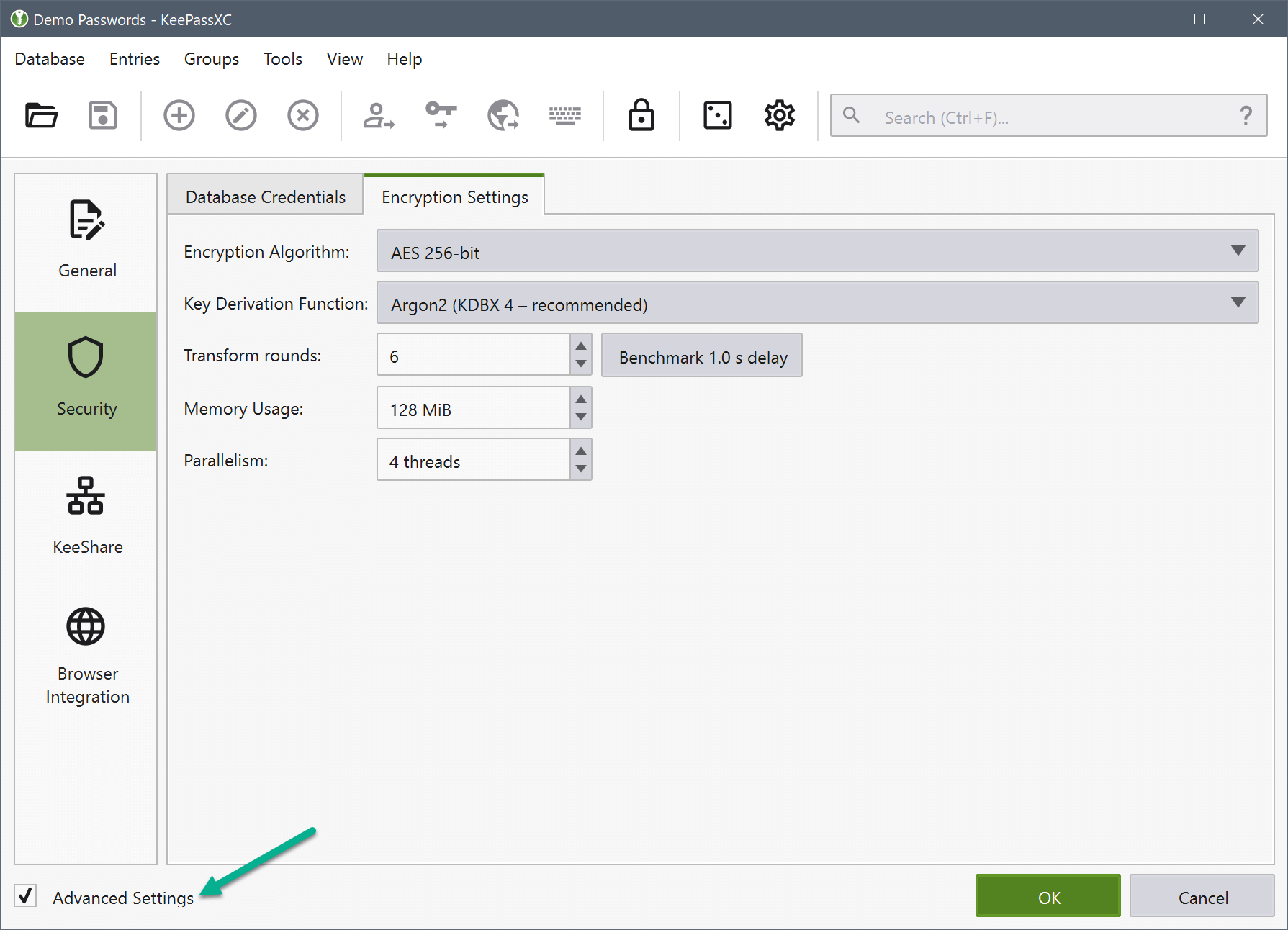 database security encryption advanced