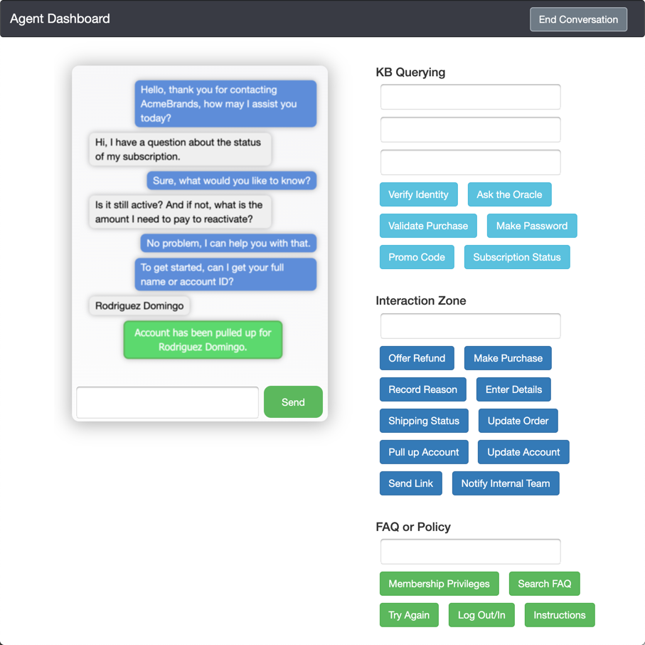 Agent Dashboard