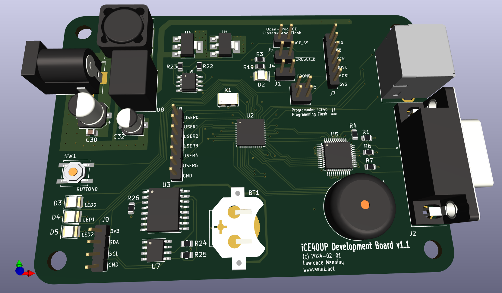 ICE40UPDevBoard PCB