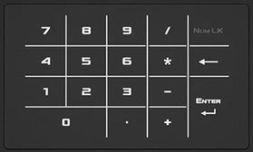 with numlock