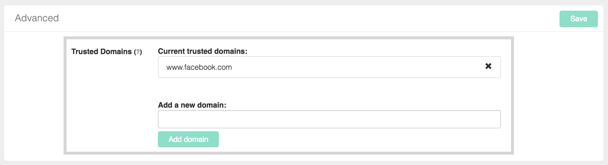 Trusted domains