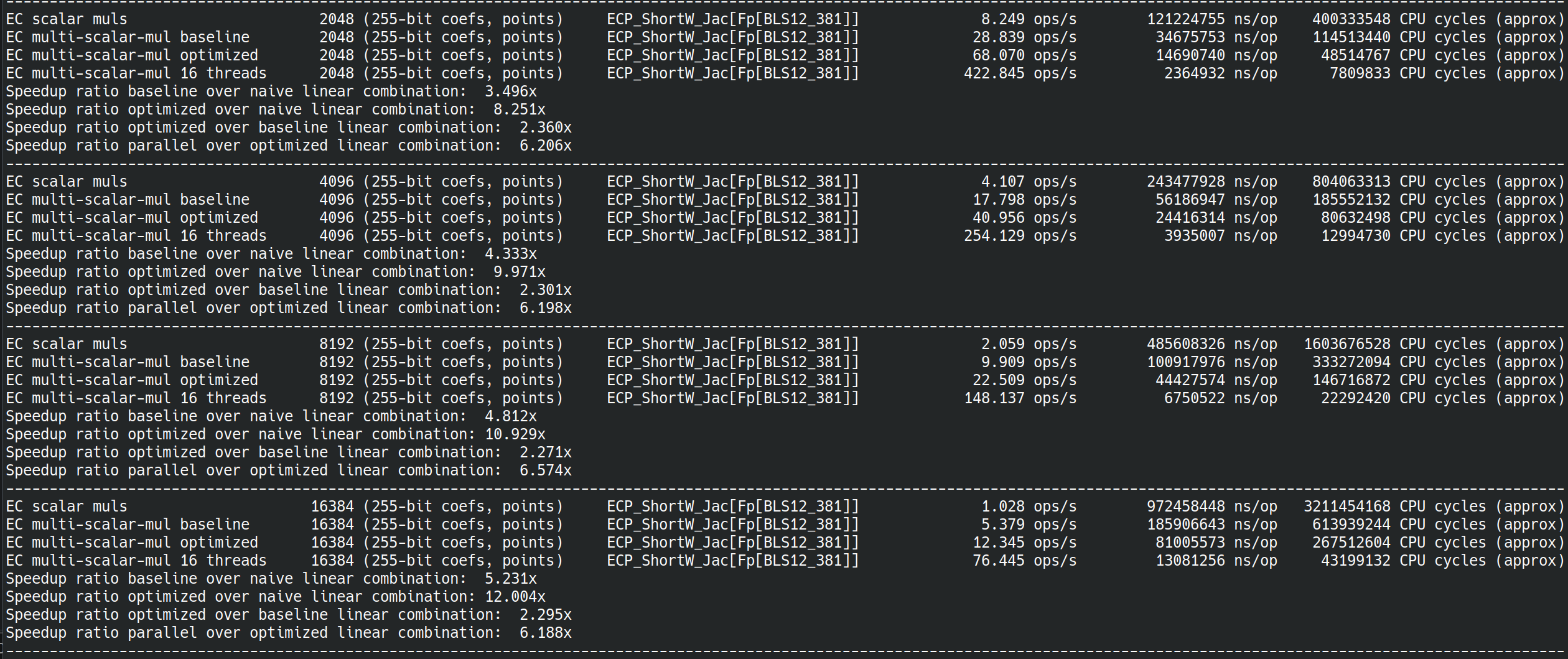 BLS12-381 Multi-Scalar multiplication 2