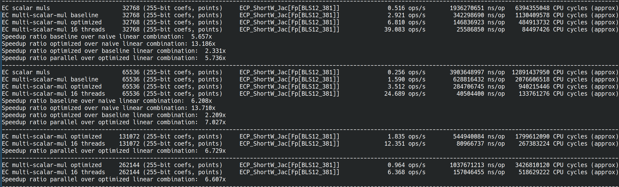 BLS12-381 Multi-Scalar multiplication 3