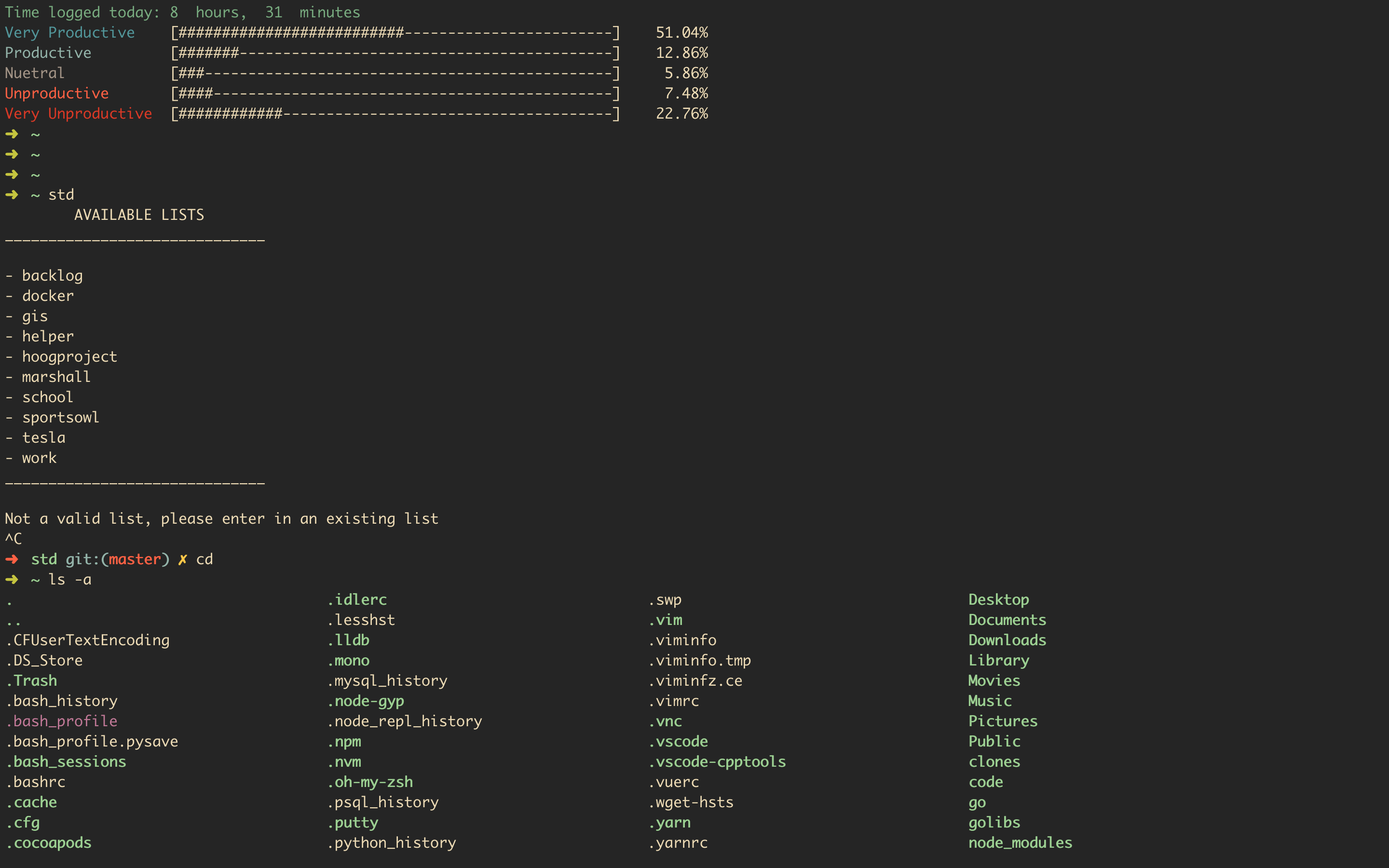 The look of my zsh!