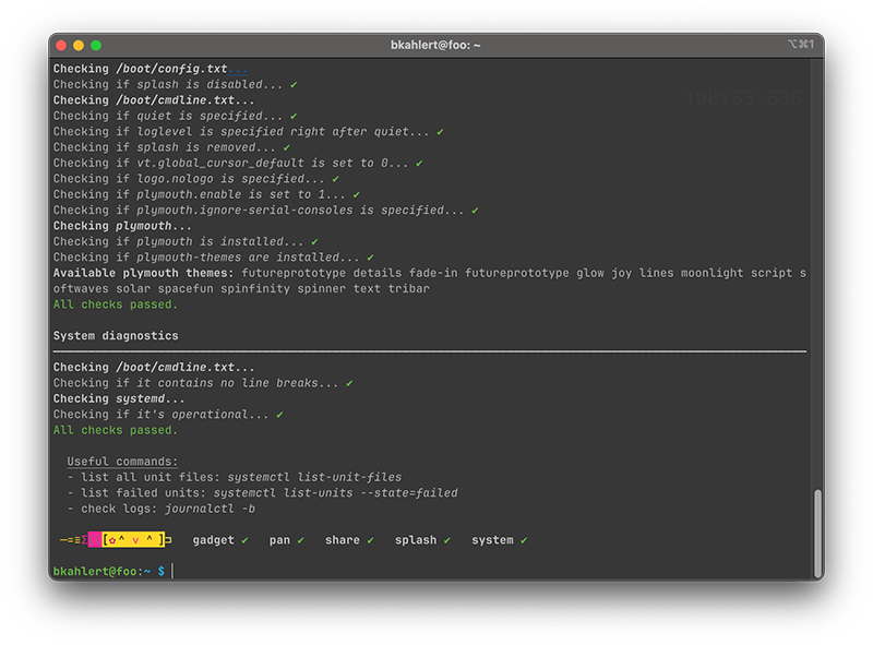 Pi Hero succeeded diagnostics