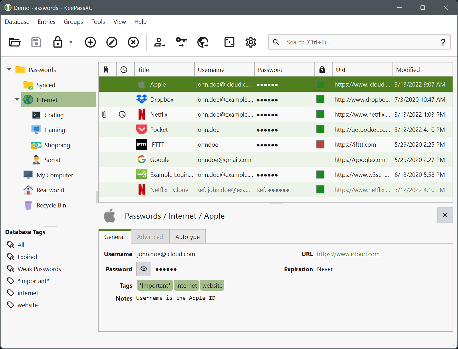 database view