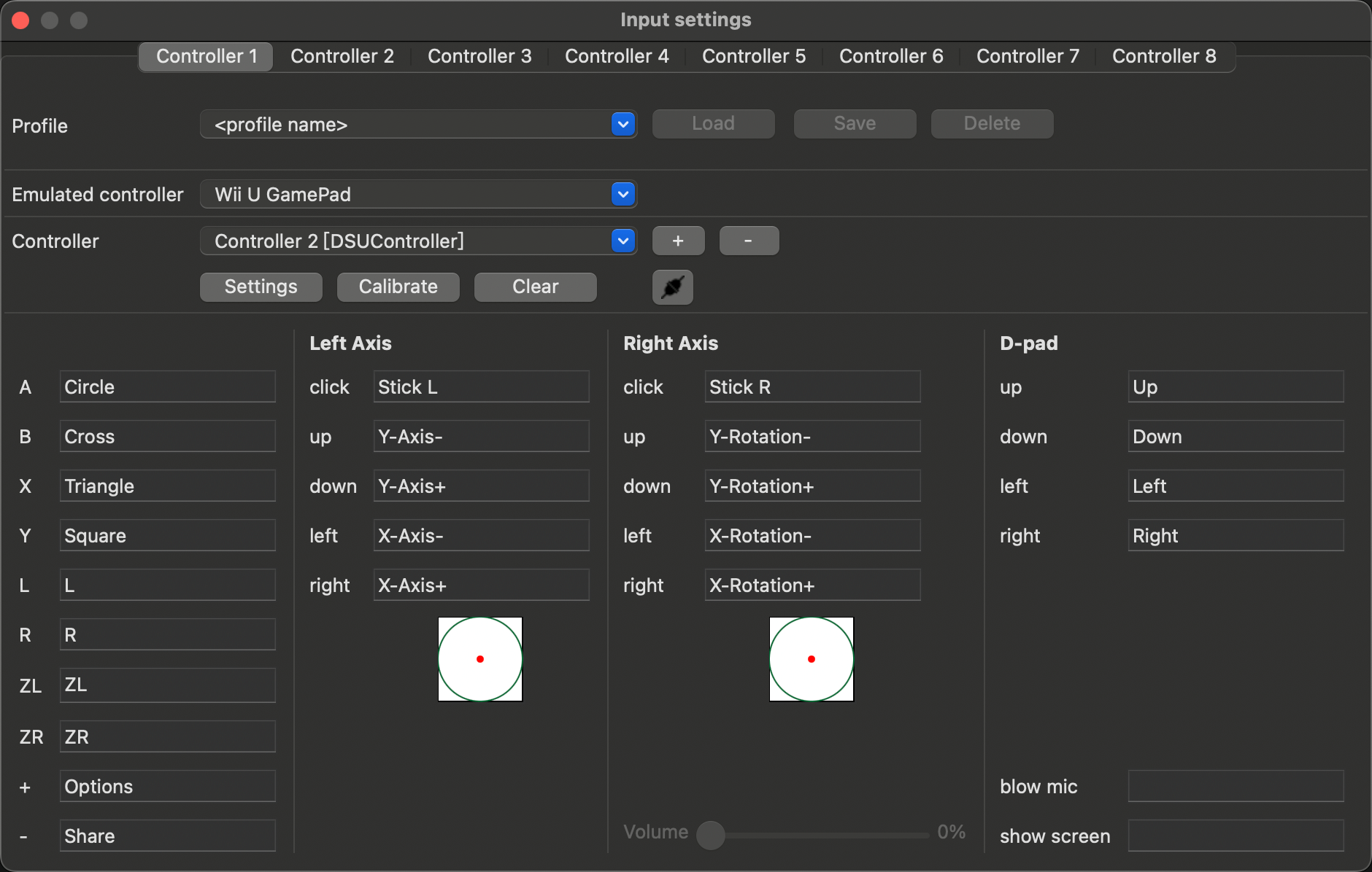 Controller Key Mapping